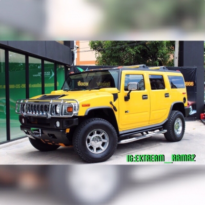 รถเข้าใหม่ ราคาถูกสุดในประเทศ หายากมาก Hummer H2 ปี 2011 ตัวท็อปสุด มีซันรูฟ แร็คหลังคา กาดกันชนหน้า กันแท็งแต่ง เครื่องเสียง Bose จอ 3 จอ ภายในชุดแต่งมินเลเนี่ยม ยางเบิกใหม่เอี่ยม 4 เส้น ของแต่งเต็มสุด เซอร์วิทย์จากศูนย์วัฒนามาตลอด สภาพแบบนี้หายาก ราคาพิ