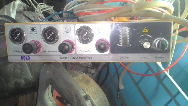 ปั้มลมมี air dryer และ เครื่องพ่นสีฝุ่น powdercode.