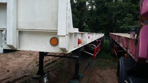 ขายรถสิบล้อหัวลาก มิสซู m6พ่วงหางพื้นเรียบ ติดแก็ส รถสวย