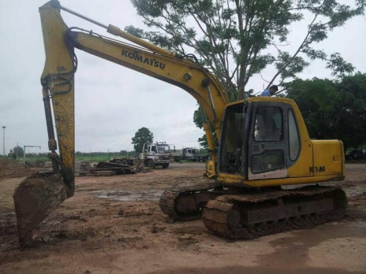 ขายรถแบคโฮ KOMATSU pc120-6 มีไลหัวเจาะไฟฟ้าตัดเอกสารอินวอยท์ รถสวยพร้อมใช้ราคา735,000