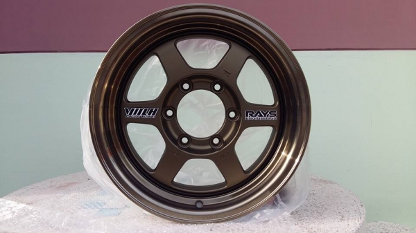 ขายล้อแม็กใหม่ te37x 16"&times;8"  สีน้ำตาลขอบชา งาน yachiyoda สนใจติดต่อเล็กคลองสามครับ 081-3747940