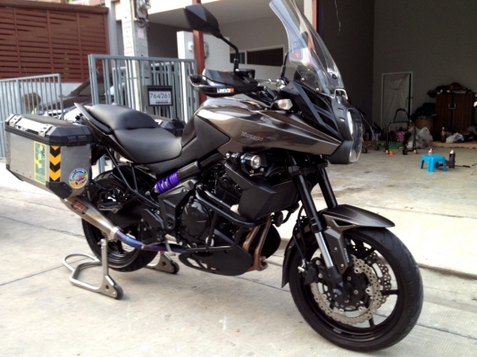 ขาย Kawasaki Versys ปี13 สีน้ำตาล ปี๊บ SW-motech แต่งพร้อมลุย ราคา 229000 บาท