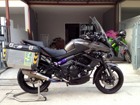 ขาย Kawasaki Versys ปี13 สีน้ำตาล ปี๊บ SW-motech แต่งพร้อมลุย ราคา 229000 บาท