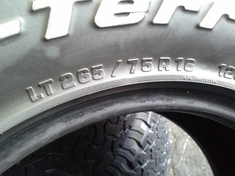 BF All USA. 265/75/16 ปี11 สภาพดี  1ชุด