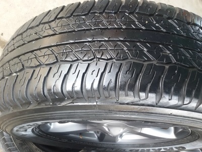 ขายล้อแม็กISUZU V Cross(สีกัล) ขอบ17ยาง265/65/17 ปี12  4 ล้อ