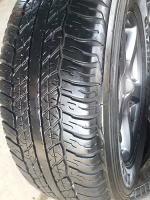 ขายล้อแม็กISUZU V Cross(สีกัล) ขอบ17ยาง265/65/17 ปี12  4 ล้อ