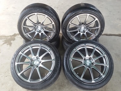 ขายล้อ ADVAN RS ขอบ17 5รู114 OFF35ยาง215/45/17 ปี 15 4 ล้อ