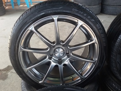 ขายล้อ ADVAN RS ขอบ17 5รู114 OFF35ยาง215/45/17 ปี 15 4 ล้อ