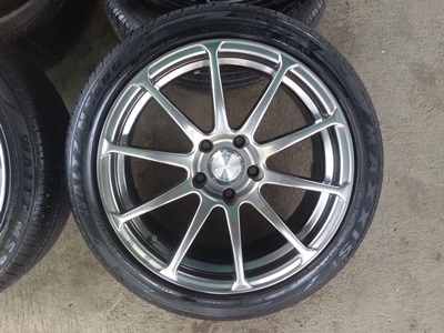 ขายล้อ ADVAN RS ขอบ17 5รู114 OFF35ยาง215/45/17 ปี 15 4 ล้อ