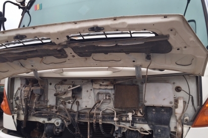 10ล้อดั้ม HINO MEGA 500-330ปี54 วิ่ง133637ก.ม รถวิ่งงานอยู่