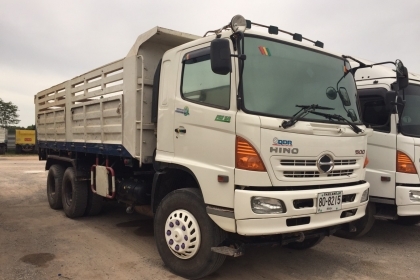 10ล้อดั้ม HINO MEGA 500-330ปี54 วิ่ง133637ก.ม รถวิ่งงานอยู่