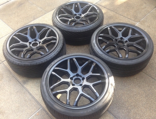 ล้อ ADV1 ขอบ 20 (ฝาครบนะครับ) 5รู114 หน้า 8.5 นิ้ว+40 หลัง 9.5 นิ้ว+40 นิ้ว พร้อมยาง 245/35/20 ปี13