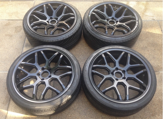 ล้อ ADV1 ขอบ 20 (ฝาครบนะครับ) 5รู114 หน้า 8.5 นิ้ว+40 หลัง 9.5 นิ้ว+40 นิ้ว พร้อมยาง 245/35/20 ปี13