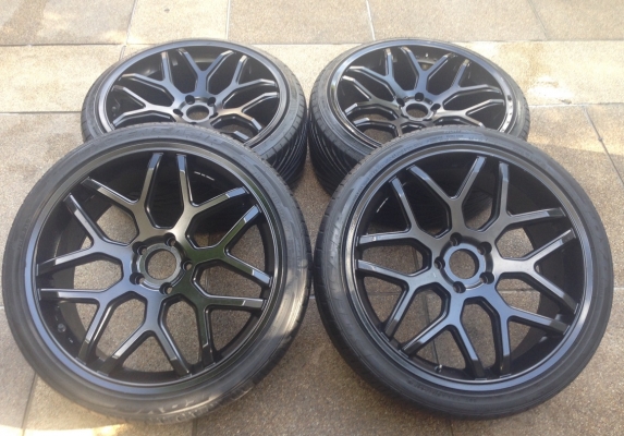 ล้อ ADV1 ขอบ 20 (ฝาครบนะครับ) 5รู114 หน้า 8.5 นิ้ว+40 หลัง 9.5 นิ้ว+40 นิ้ว พร้อมยาง 245/35/20 ปี13