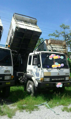 ขายรถบรรทุก 18 ล้อพ่วงแม่ลูกดัมพ์ MITSUBICHI FN527TF 220 แรงม้า ลูกพ่วง 2 เพลา ราคา 1150000