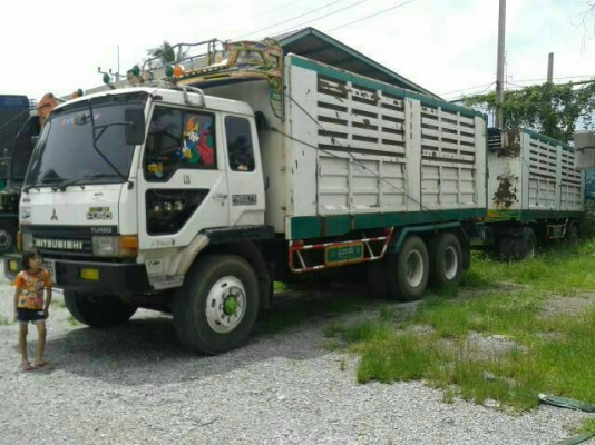 ขายรถบรรทุก 18 ล้อพ่วงแม่ลูกดัมพ์ MITSUBICHI FN527TF 220 แรงม้า ลูกพ่วง 2 เพลา ราคา 1150000