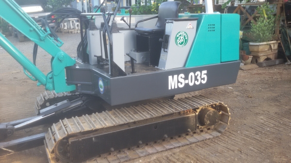 ขายรถขุดแบคโฮMITSUBISHI MS-035ขนาดPC35พร้อมลายหัวเจาะกระแทกเก่านอกแท้ญี่ปุ่นมีเอกสารแจ้งจำหน่ายโอนลอยพร้อมจด-ไม่เคยใช้งานในไทยครับ
