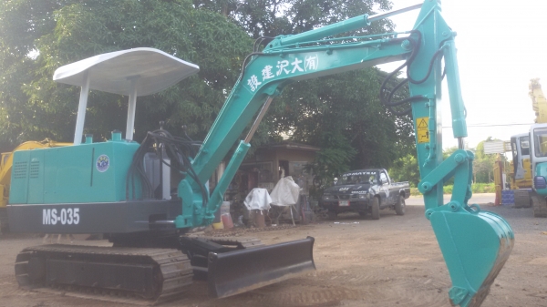 ขายรถขุดแบคโฮMITSUBISHI MS-035ขนาดPC35พร้อมลายหัวเจาะกระแทกเก่านอกแท้ญี่ปุ่นมีเอกสารแจ้งจำหน่ายโอนลอยพร้อมจด-ไม่เคยใช้งานในไทยครับ