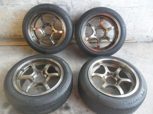 ล้อแม็ก 17นิ้ว 6รู RGD หน้า8 หลัง9 พร้อมยาง สวยๆ 4 ล้อ ลดราคาเหลือ 8500 บาท