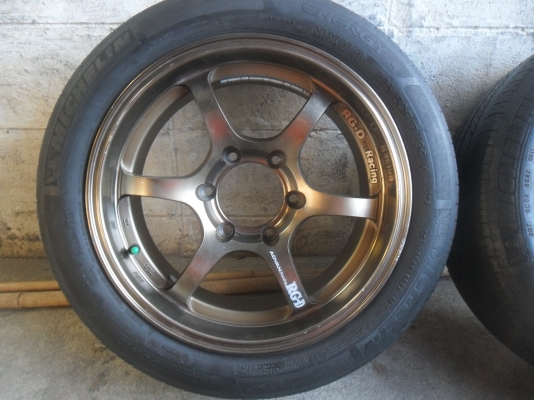 ล้อแม็ก 17นิ้ว 6รู RGD หน้า8 หลัง9 พร้อมยาง สวยๆ 4 ล้อ ลดราคาเหลือ 8500 บาท