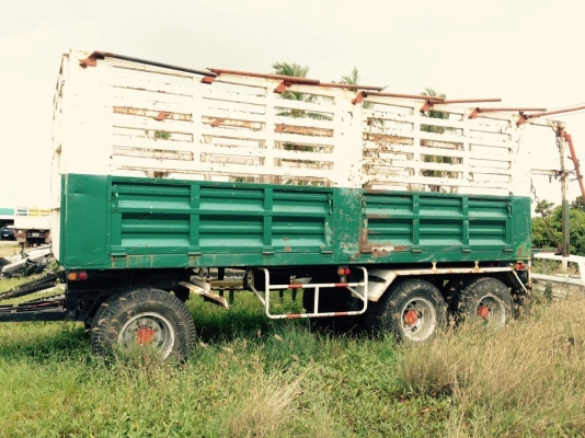 ขาย NISSAN 285 แรง พ่วงแม่ลูก กระบะเหล็กคอกเกษตร ไม่ดั๊ม