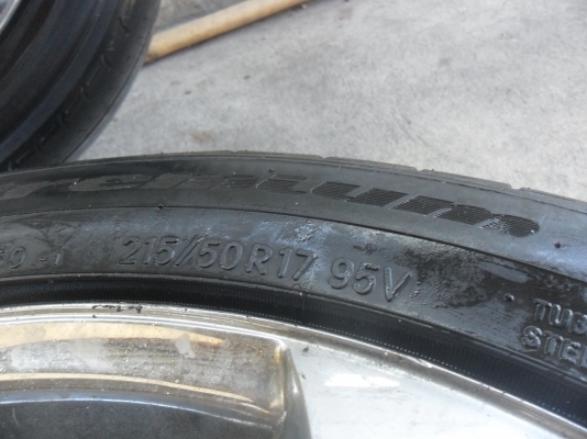 ล้อแม็ก 17นิ้ว 4รู100/114 พร้อมยาง สวยๆ 4 ล้อ ลดราคาเหลือ 4900 บาท