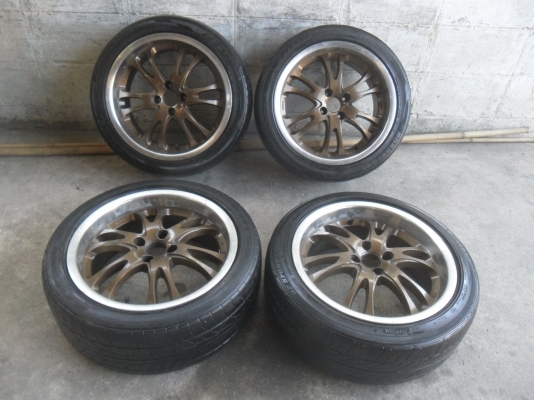 ล้อแม็ก 17นิ้ว 4รู100 พร้อมยาง สวยๆ 4 ล้อ ลดราคาเหลือ 4900 บาท