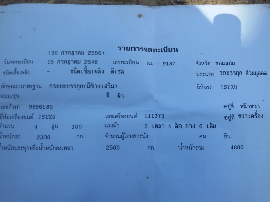 ขาย 6 ล้อ ISUZU TL 100แรง สภาพเยี่ยม กระบะยาว4.30 เครื่องแน่น แรง ดี ประหยัดน้ำมัน ระบบไฟครบหมด แซสซีสวยๆ เยี่ยมมากตลอดเส้น ไม่มีที่ติ เดิมๆ ยางสวย6 เส้น รถสภาพดีมาก เดิมๆ ซื้อไปใช้งานได้เลย ทะเบียนพร้อมโอน ขาย 6 ล้อ ISUZU TL 100แรง สภาพเยี่ยม กระบะยาว4.30 เครื่องแน่น แรง ดี ประหยัดน้ำมัน ระบบไฟครบหมด แซสซีสวยๆ เยี่ยมมากตลอดเส้น ไม่มีที่ติ เดิมๆ ยางสวย6 เส้น รถสภาพดีมาก เดิมๆ ซื้อไปใช้งานได้เลย ทะเบียนพร้อมโอน