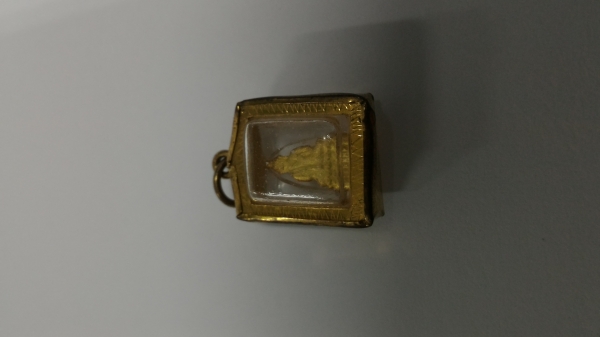 พระทองจิ๋ว พ่นทราย ปางสมาธิ งามๆ