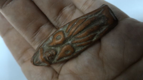 เทพสาริกาคู่ เนื้อดินเผา เก่ามว๊ากๆ มหาสเน่ห์ เมตตา