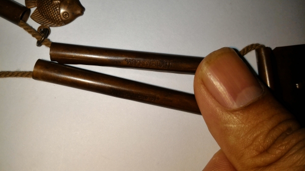 หลวงพ่อเดิม ตะกรุดปลาตะเพียน จารยันต์รอบ ทุกดอก