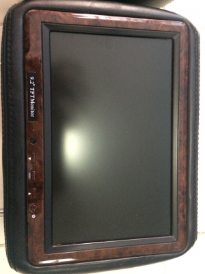 จอหมอน 9.2 นิ้ว 1คู่ สีดำหนังแท้ ภาพคมชัด มือ2 ญี่ปุ่น