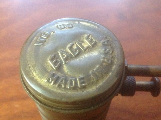 ขายกาหยอดน้ำมันทองเหลือง Vintage Eagle no.66