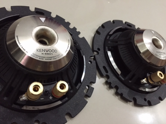 ลำโพงเสียงกลาง Kenwood รุ่น K-ES01 160watts สภาพสวยมาก มือ 2 ญี่ปุ่น ไม่เคยใช้ในไทย