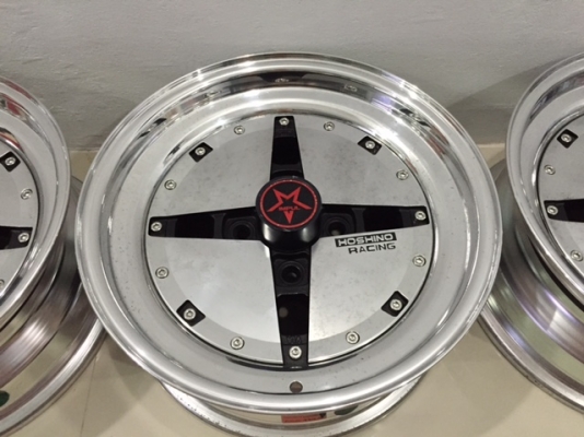 ขาย-ล้อ Impul Hoshino Racing 16" 4 รู 114.3 offset ลึก 3 ชิ้นแท้ สภาพสวย หายากครับ