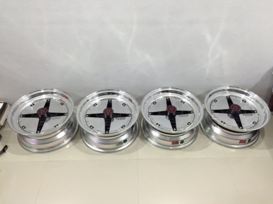 ขาย-ล้อ Impul Hoshino Racing 16" 4 รู 114.3 offset ลึก 3 ชิ้นแท้ สภาพสวย หายากครับ