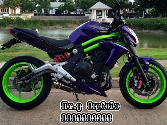 จัดโปรลด 10000 บาท Deep Purple  Er6n แต่งเทพ ล้อโต เบรคใหญ่ ทะเบียนมงคล มือเดียว สี2Kใสสภาพนางฟ้า