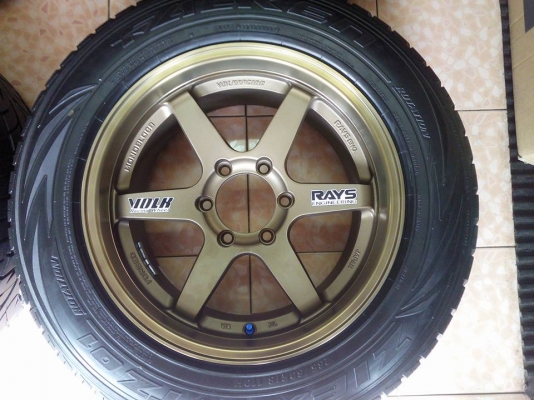 ขายล้อ Te37 18'' 9.5-10.5 ล้อใหม่แกะกล่อง พร้อมยาง 265/60/18 ฟอเคน เจแปน ปี11