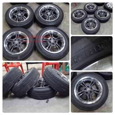 ขายล้อ15" JRD กว้าง6.5 5รู100 +ยางปี13 4วงราคา 7,900฿ ล้อสวย-ยางสวย!!!!