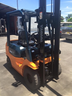 ขาย ฟอล์คลิฟต์ 1.5 ตัน TOYOTA 7FD15 รถเก่าญี่ปุ่น เครื่องยนต์ดีเซล