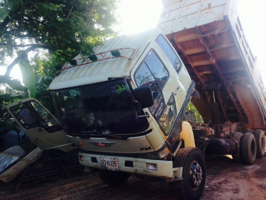 HINO FM3HNLA ห้างแท้ปี40 เครื่อง 195แรง HO7D 2เพลาดั้ม ภาษีขาด45 ชุดโอนครบ เล่มพร้อม