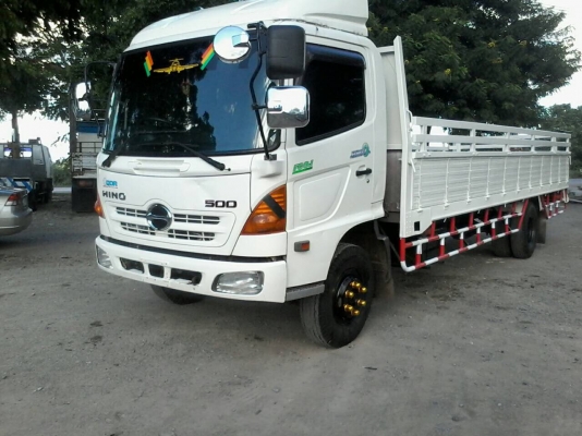 ขาย6ล้อHINO MEGA500ยูโร3ปี58 เครื่อง175 กระบะยาว6.50เมตร