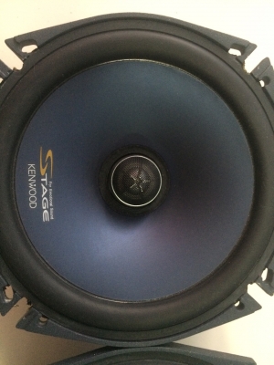 ลำโพง Kenwood STAGE KFC-LX17 รุ่นค่อนข้างใหญ่ 6.5นิ้ว 2ทาง 180W โคลงหล่อ กรวยโพลี เสียงดีมาก สภาพสวย มือ2 ญี่ปุ่น