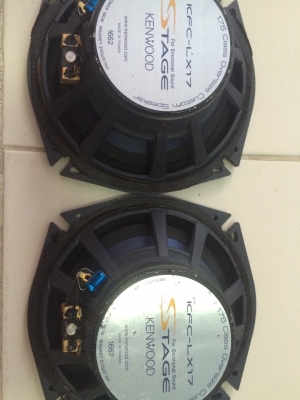 ลำโพง Kenwood STAGE KFC-LX17 รุ่นค่อนข้างใหญ่ 6.5นิ้ว 2ทาง 180W โคลงหล่อ กรวยโพลี เสียงดีมาก สภาพสวย มือ2 ญี่ปุ่น