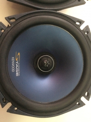 ลำโพง Kenwood STAGE KFC-LX17 รุ่นค่อนข้างใหญ่ 6.5นิ้ว 2ทาง 180W โคลงหล่อ กรวยโพลี เสียงดีมาก สภาพสวย มือ2 ญี่ปุ่น