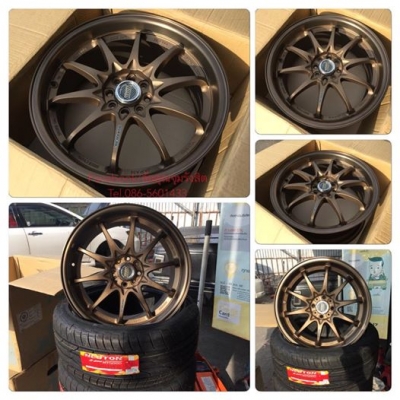 ล้อใหม่17" CE28 หน้า7"-หลัง8" ET38-42. 4รู100 ชุดละ 13,000฿ พร้อมยางใหม่ 20,500฿