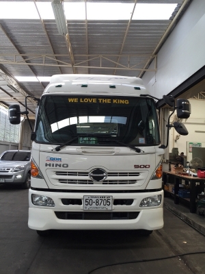ขายรถ HINO 10 ล้อ รุ่น FL8JTKA สีขาวนํ้าเงิน ขายถูกมากครับ