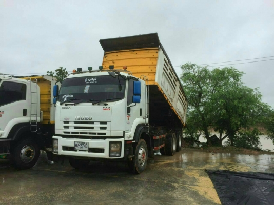 ฝากขายดาวน์สิบล้อพ่วงDECA FXZ360ดั๊มแม่ลูกสามเพลา