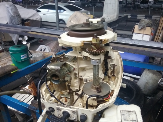 เครื่อง tohatsu25แรง หางสั้นเครื่องฟิตสตาร์ทติดง่าย