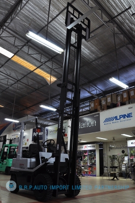 ขายรถโฟล์คลิฟท์มือสอง NISSAN รุ่น H01 ราคา165,000 บาทนำเข้าจากประเทศญี่ปุ่น 100\% ไม่เคยใช้งานในประเทศไทย